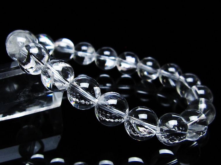 アイリスクォーツ 虹入り レインボー水晶 ブレスレット 10mm [T506-2713] 1枚目