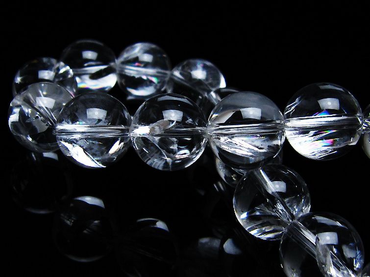 アイリスクォーツ 虹入り レインボー水晶 ブレスレット 12mm [T506-2747] 2枚目