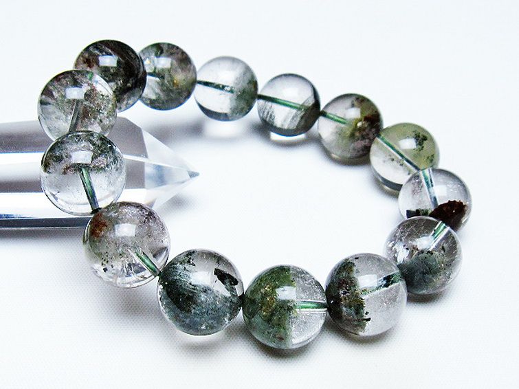 グリーンファントムブレスレット 15mm [t507-3614] 1枚目