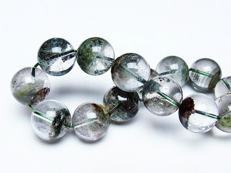 グリーンファントムブレスレット 15mm [t507-3614] 2枚目