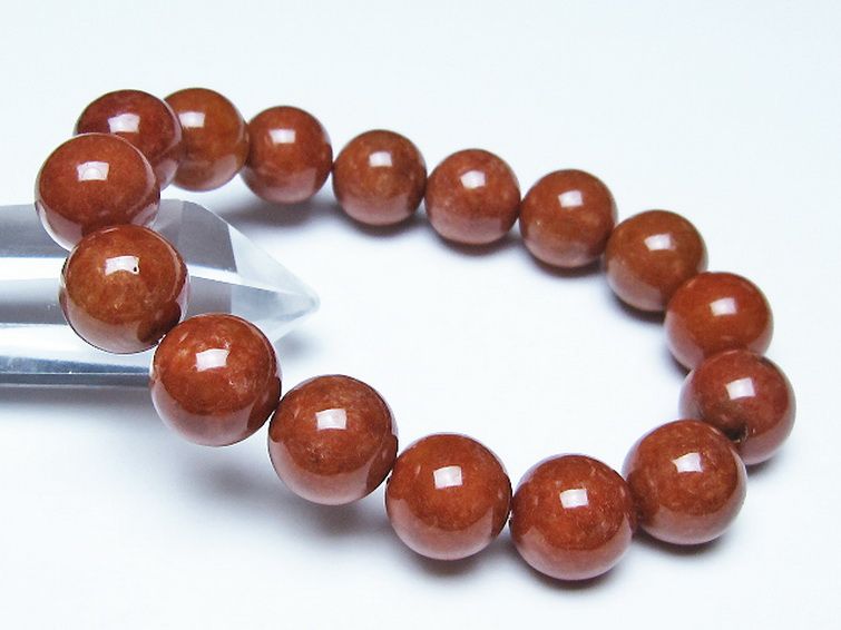 紅翡翠 ブレスレット 14mm [t51-17227] 1枚目