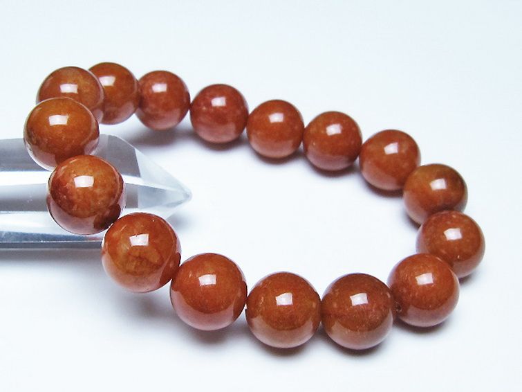 紅翡翠 ブレスレット 14mm [t51-17234] 1枚目