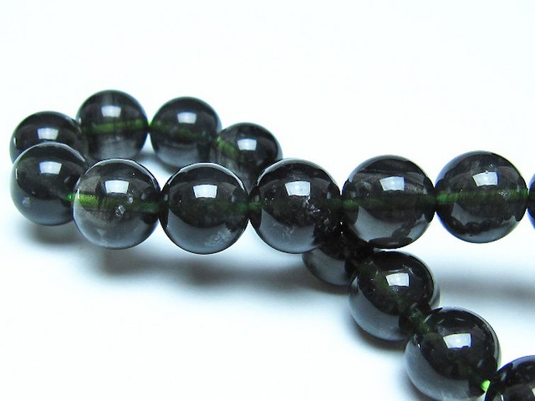 チンターマニストーン アリゾナ州産 天然ガラス ブレスレット（サフォーダイト/シリウス隕石） 10mm [t520-1750] 2枚目