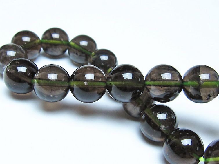 チンターマニストーン アリゾナ州産 天然ガラス ブレスレット（サフォーダイト/シリウス隕石） 11mm [t520-1842] 2枚目