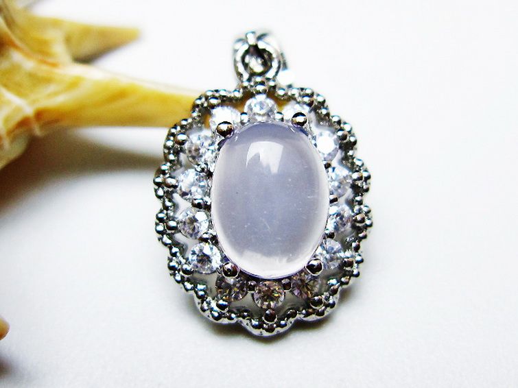 スコロライト（ラベンダークォーツ）ペンダント[T525-2157] 2枚目