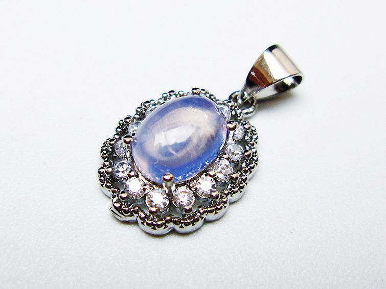 スコロライト（ラベンダークォーツ）ペンダント[T525-2159] 3枚目