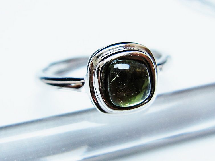 モルダバイト指輪(12号) [t526-1349] 3枚目