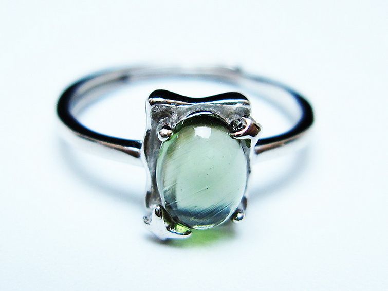 モルダバイト指輪(12号) [t526-1432] 1枚目