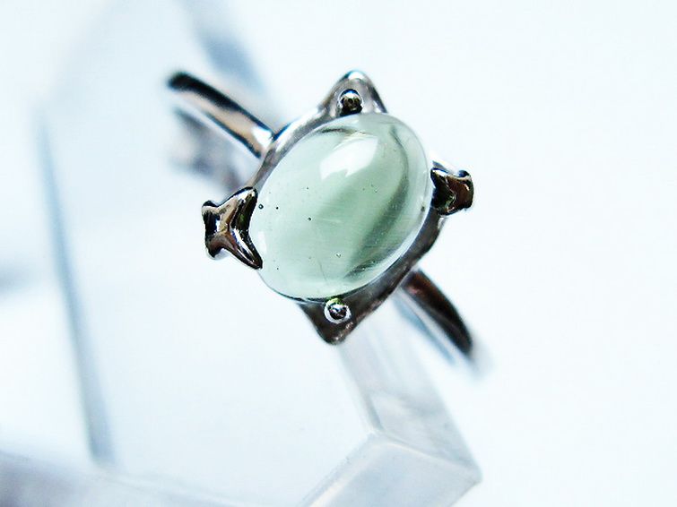 モルダバイト指輪(12号) [t526-1432] 2枚目