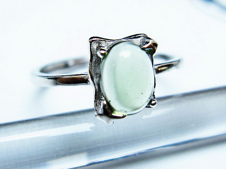 モルダバイト指輪(12号) [t526-1432] 3枚目