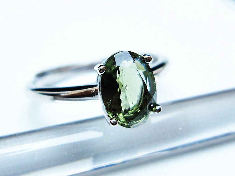 モルダバイト指輪(12号) [t526-1450] 3枚目