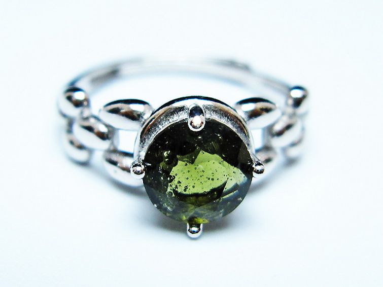 モルダバイト指輪(15号) [t526-1472] 1枚目