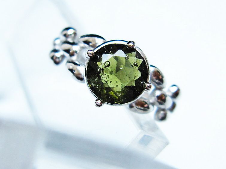 モルダバイト指輪(15号) [t526-1472] 2枚目