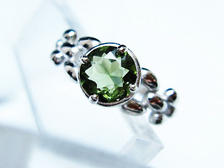 モルダバイト指輪(16号) [t526-1476] 2枚目