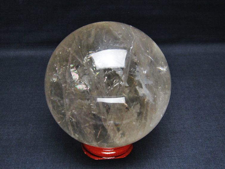 ライトニング水晶丸玉 76mm [T529-5640] 3枚目