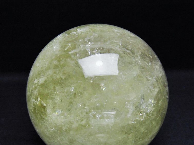 1.7Kgシトリン水晶丸玉 110mm [t529-5907] 2枚目