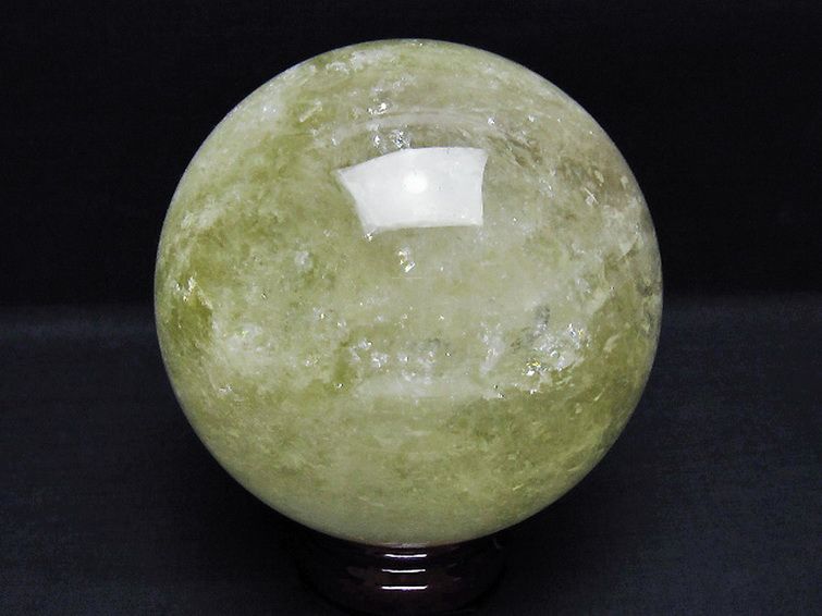 1.7Kgシトリン水晶丸玉 110mm [t529-5907] 3枚目