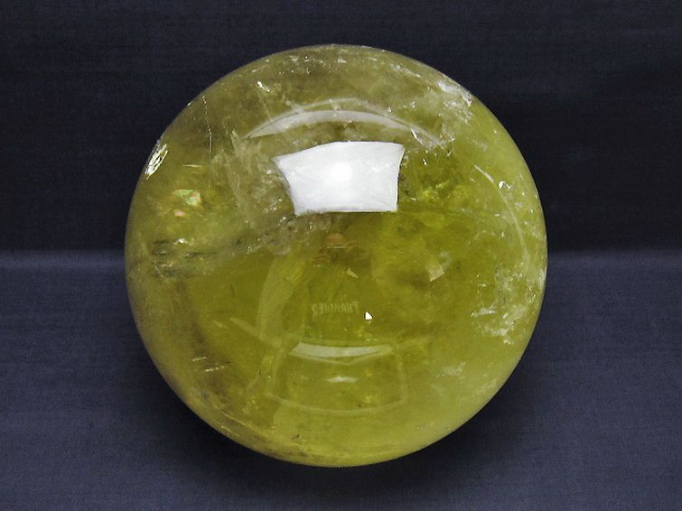 6.6Kgシトリン水晶丸玉 170mm [t529-5939] 1枚目