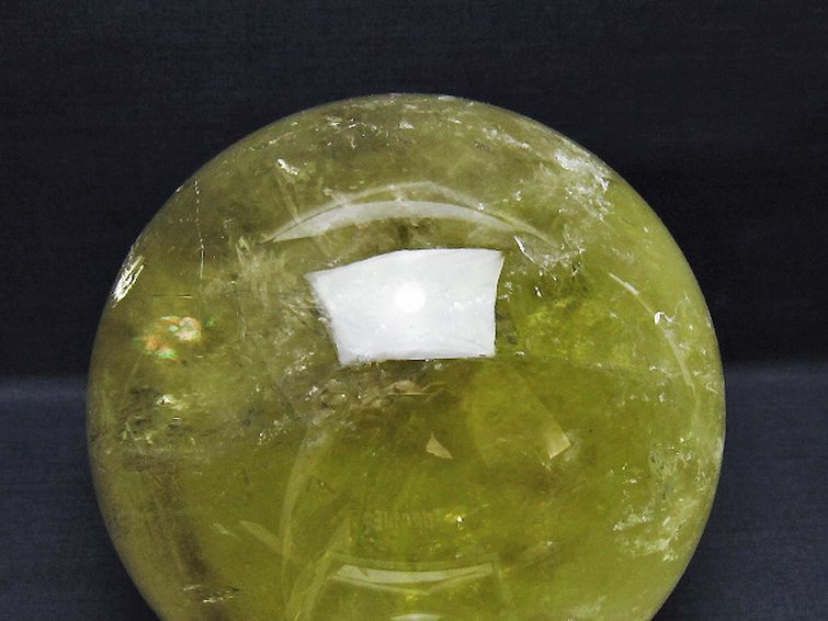 6.6Kgシトリン水晶丸玉 170mm [t529-5939] 2枚目