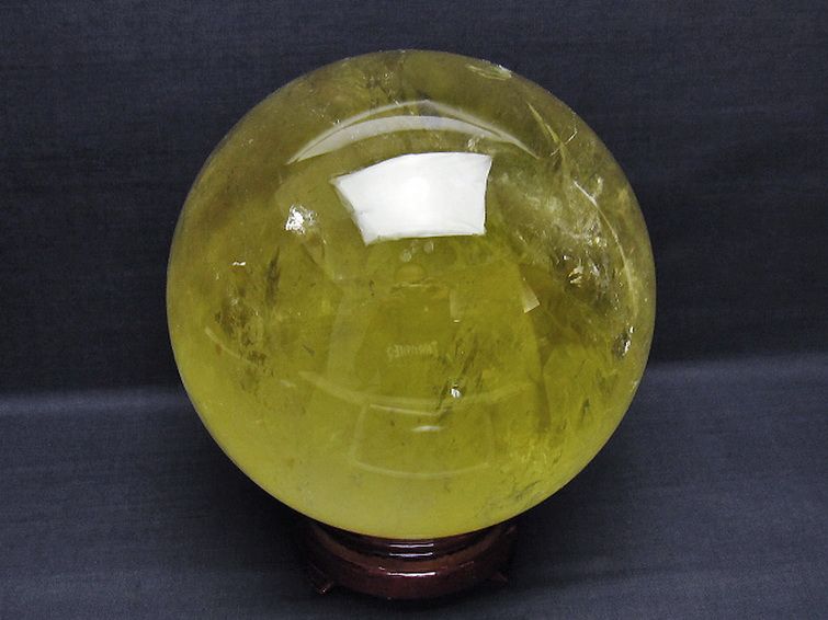 6.6Kgシトリン水晶丸玉 170mm [t529-5939] 3枚目