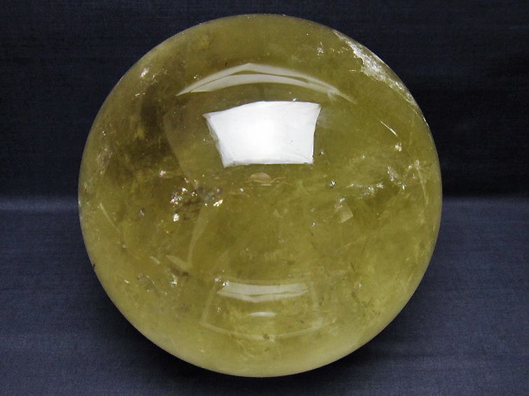 7.2Kgシトリン水晶丸玉 175mm [t529-5958] 1枚目