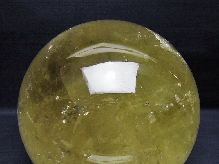 7.2Kgシトリン水晶丸玉 175mm [t529-5958] 2枚目