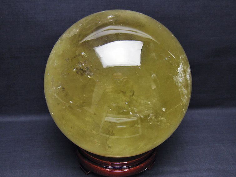 7.2Kgシトリン水晶丸玉 175mm [t529-5958] 3枚目