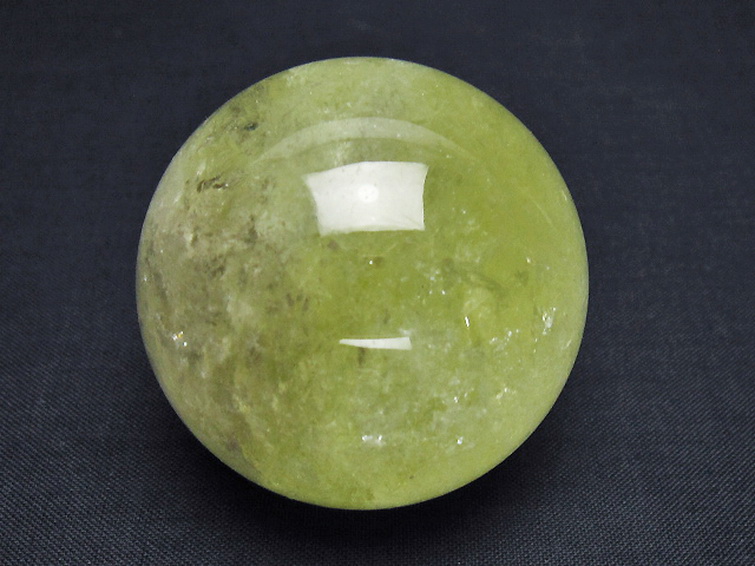 シトリン水晶丸玉 48mm [T529-6008] 1枚目