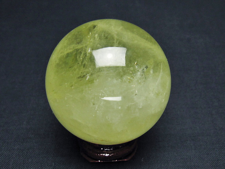 シトリン水晶丸玉 45mm [T529-6015] 3枚目