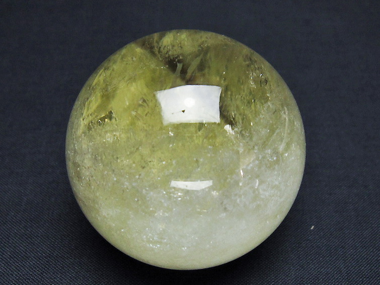 シトリン水晶丸玉 51mm [T529-6022] 1枚目