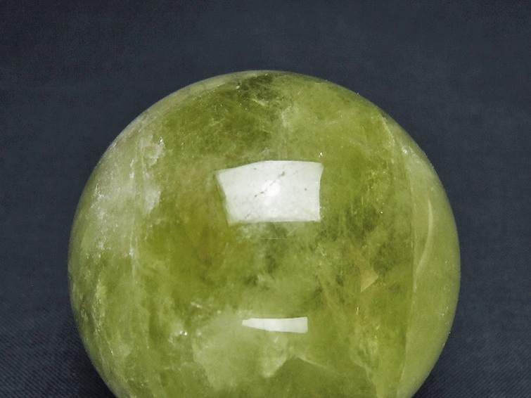 シトリン水晶丸玉 52mm [T529-6028] 2枚目