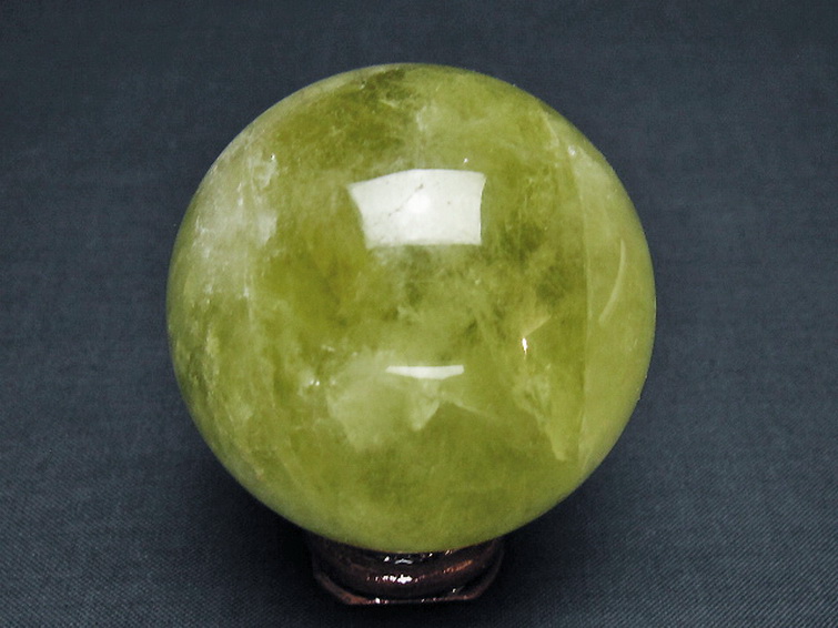 パワーストーン 天然石 シトリン水晶丸玉 52mm [T529-6028]