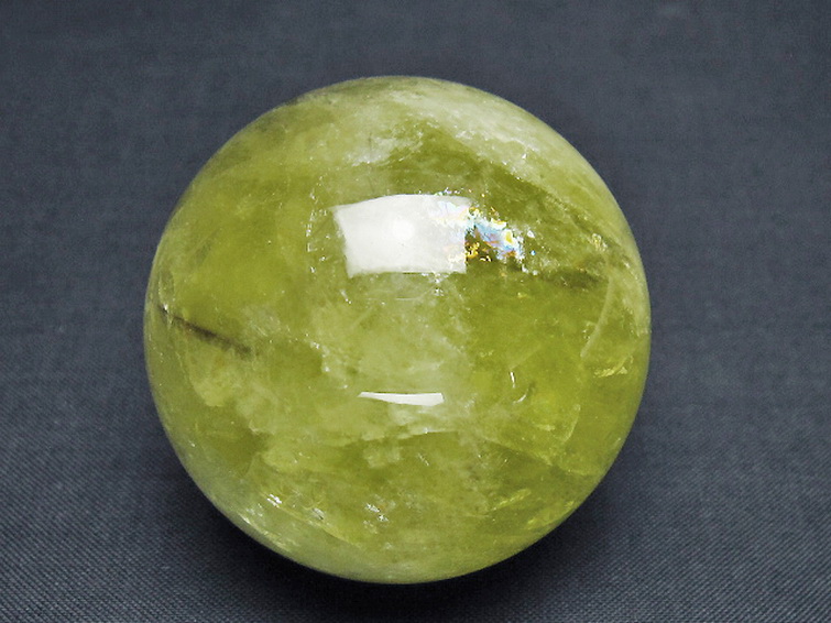 シトリン水晶丸玉 52mm [T529-6059] 1枚目