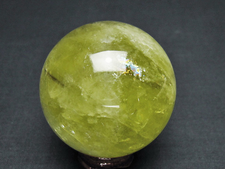 シトリン水晶丸玉 52mm [T529-6059] 3枚目