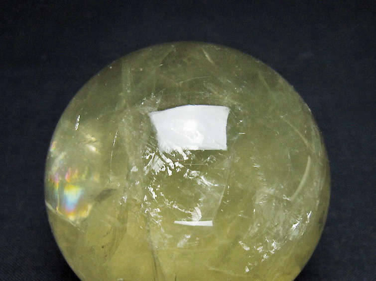 シトリン水晶丸玉 57mm [T529-6078] 2枚目