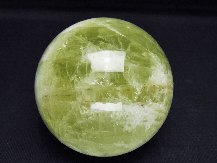 シトリン水晶丸玉 73mm [T529-6106] 1枚目