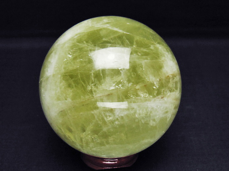 シトリン水晶丸玉 73mm [T529-6106] 3枚目