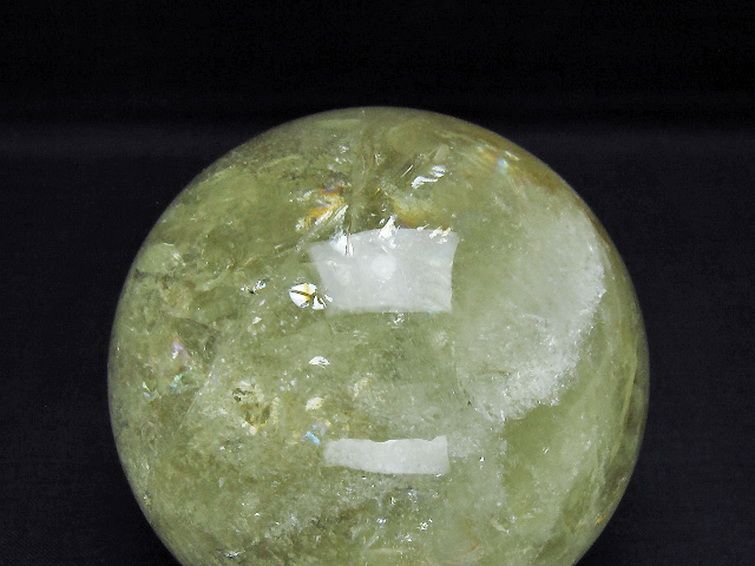 シトリン水晶丸玉 79mm [T529-6158] 2枚目