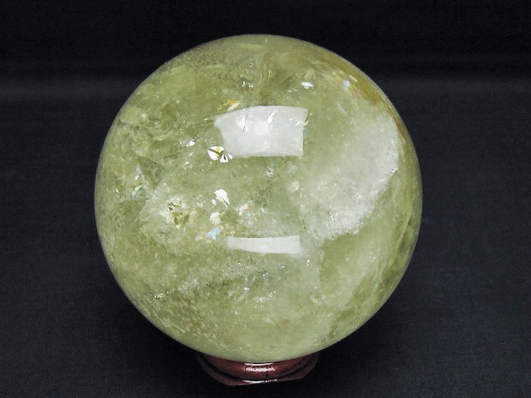 シトリン水晶丸玉 79mm [T529-6158] 3枚目