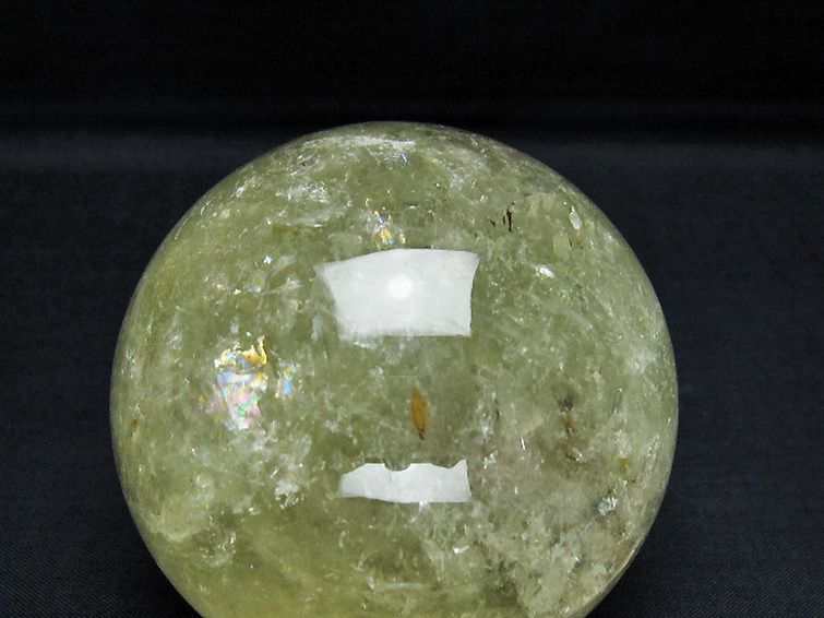 シトリン水晶丸玉 72mm [T529-6169] 2枚目