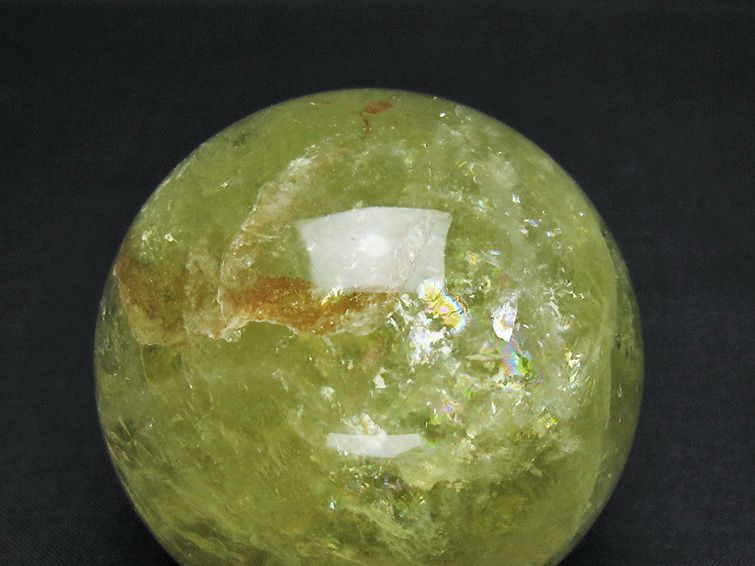 シトリン水晶丸玉 69mm [T529-6194] 2枚目