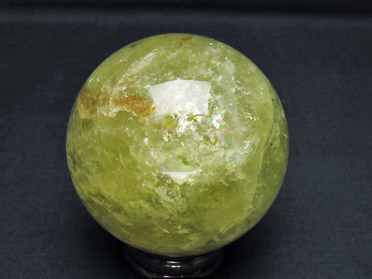 シトリン水晶丸玉 69mm [T529-6194] 3枚目