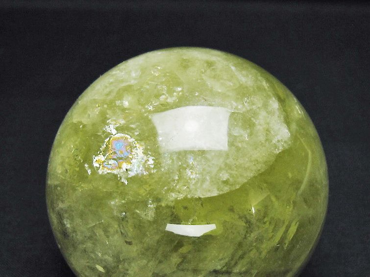 シトリン水晶丸玉 74mm [T529-6202] 2枚目