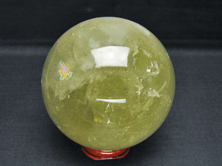 水晶　丸玉　64mm シトリン水晶 丸玉 39mm [t318-6219]