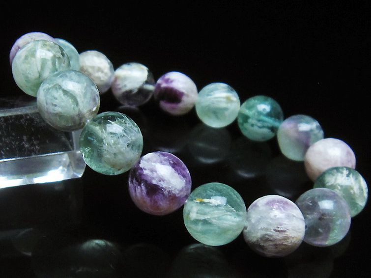 エンジェルフェザー フローライト ブレスレット 12mm [T53-4845] 1枚目