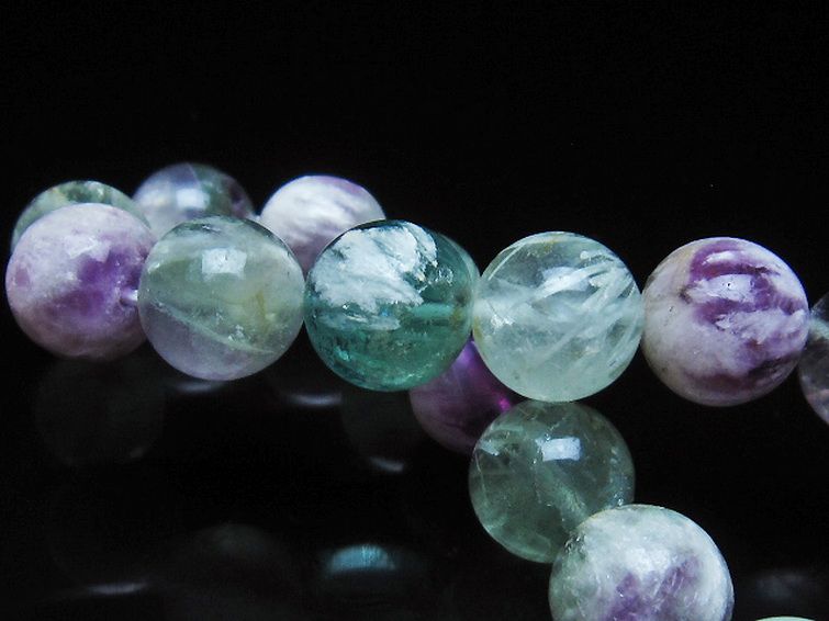 エンジェルフェザー フローライト ブレスレット 12mm [T53-4845] 2枚目