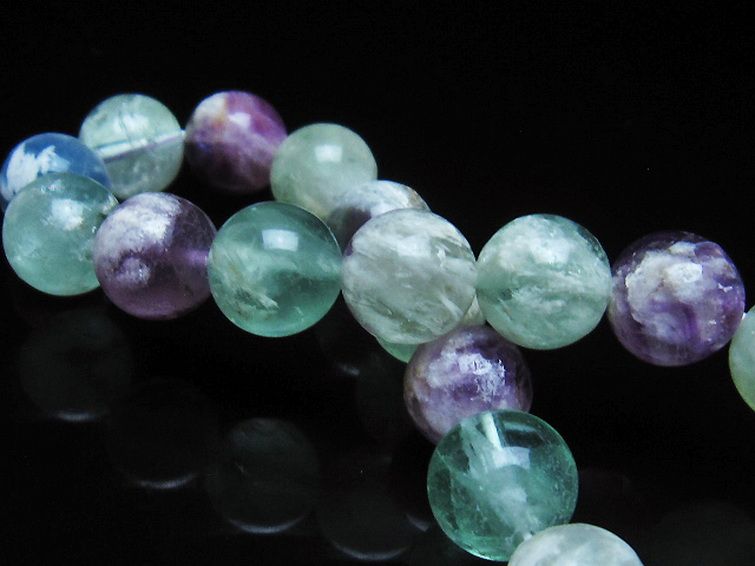 エンジェルフェザー フローライト ブレスレット 10mm [T53-4859] 2枚目