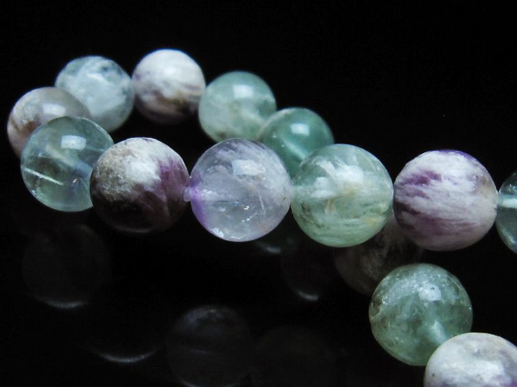 エンジェルフェザー フローライト ブレスレット 10mm [T53-4871] 2枚目