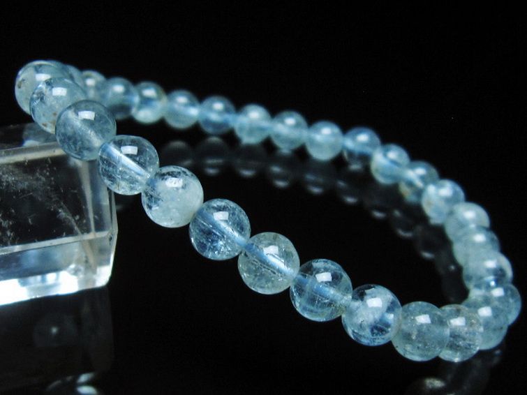 アクアマリンブレスレット 6mm [T537-15038] 1枚目