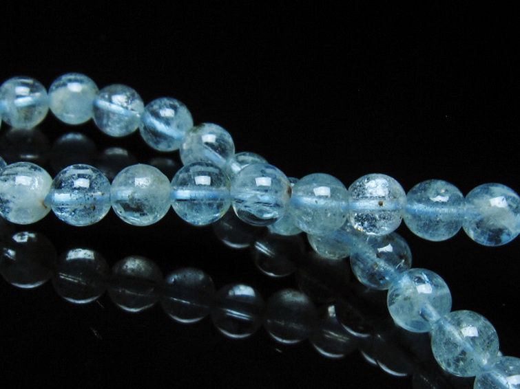 アクアマリンブレスレット 6mm [T537-15038] 2枚目